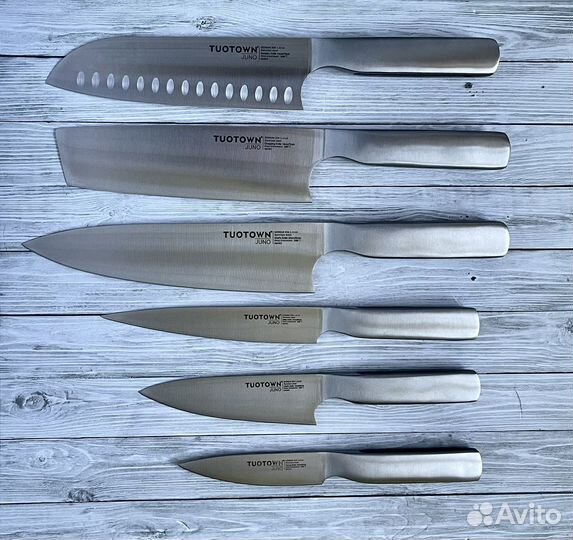 Набор кухонных ножей новый