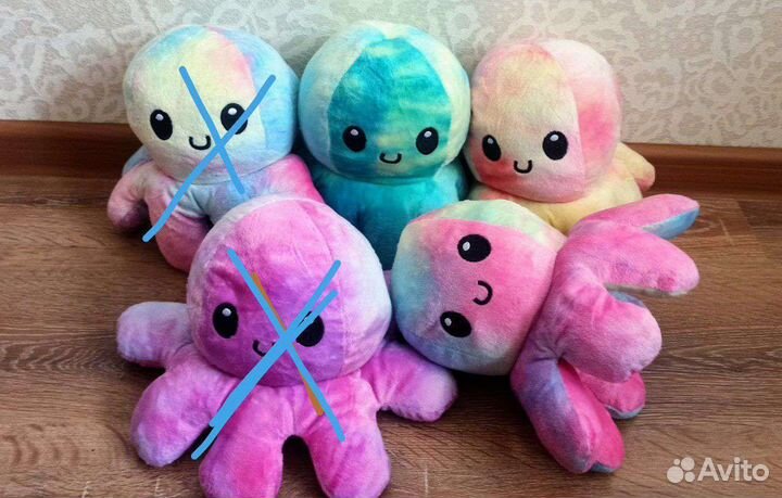 Мягкая игрушка осьминог антистресс