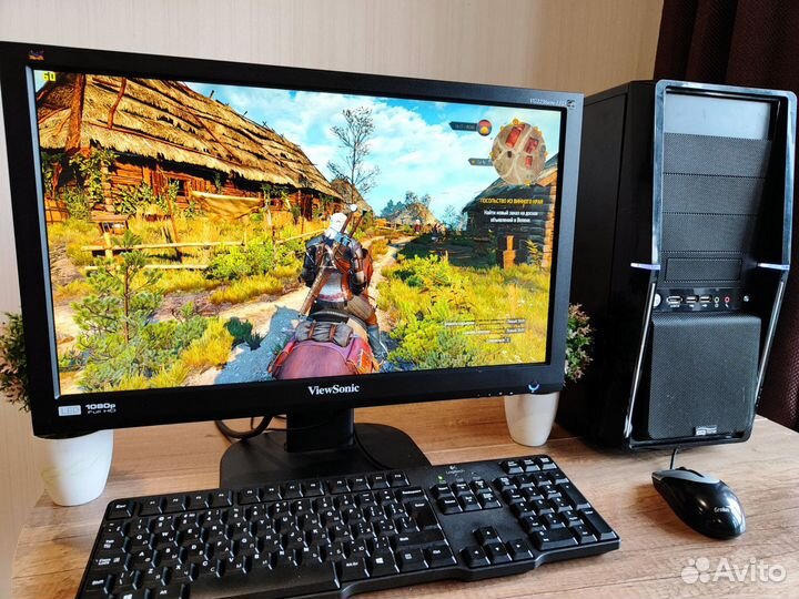 Пк i5/GTX 1050Ti/Монитор FullHD+25Игр Игровой пк