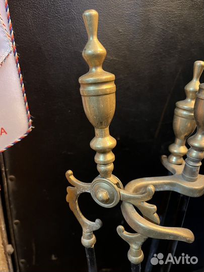 Набор для камина(бронь) /бронза-металл/Италия