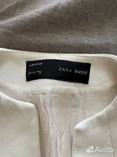 Пальто Zara белое 42-44