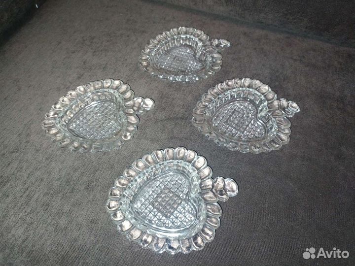 Розетки для варенья хрустальные