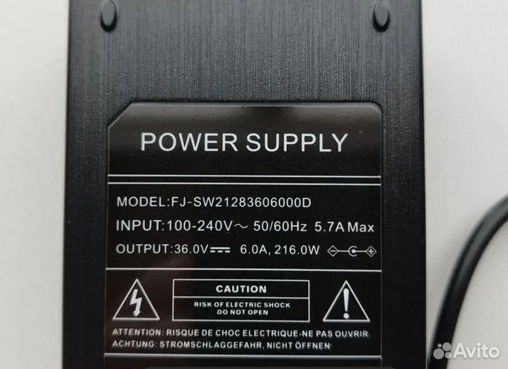 Блок питания усилителя 36 вольт 6 ампер