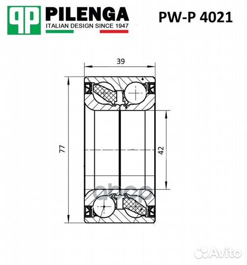 PWP4021 к-кт подшипника ступицы задней Renault