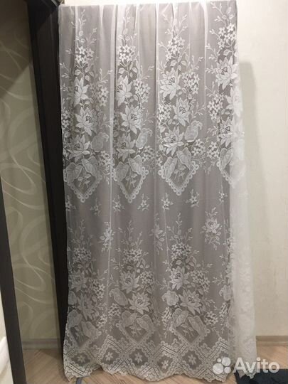 Тюль, портьерная ткань лен СССР