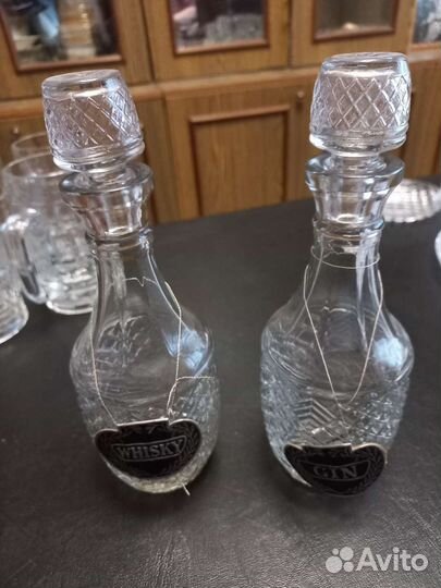 Графин итальянское стекло - 2 шт