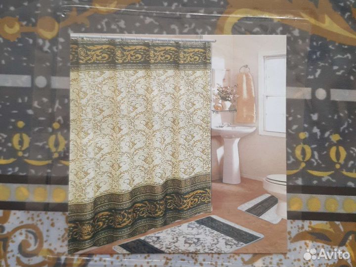 Штора для ванной тканевая 180180см