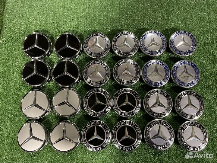 Заглушки на литые диски Mercedes Benz