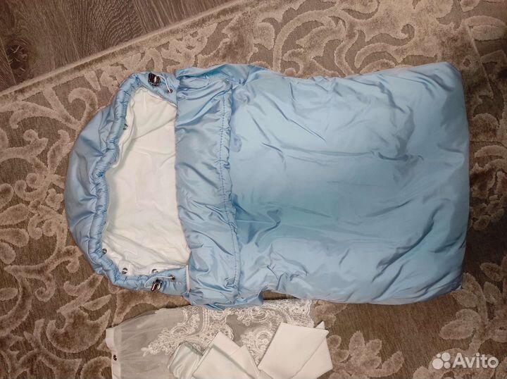 Конверт на выписку для мальчика зимний