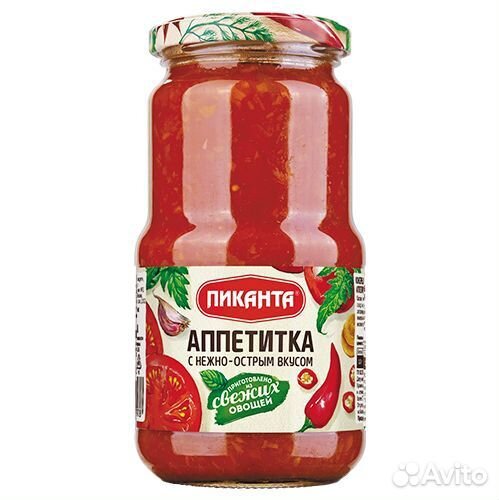 Аппетитка Пиканта с нежно-острым вкусом 520г