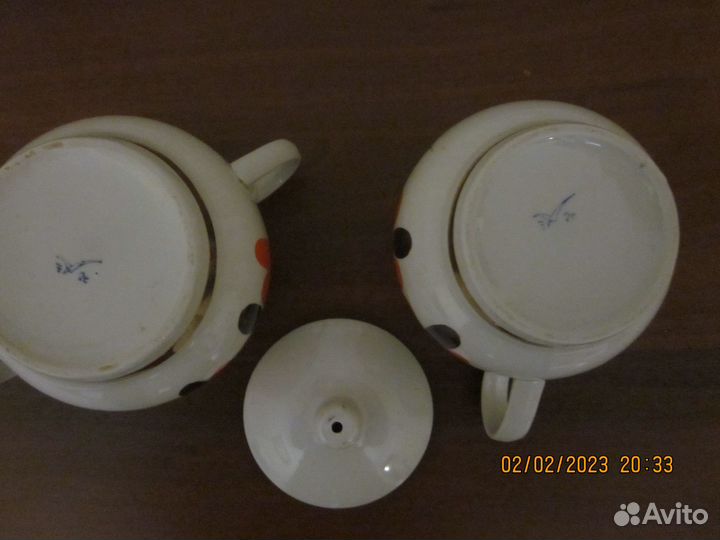 Сахарница,молочник.Ф.З.Чайка