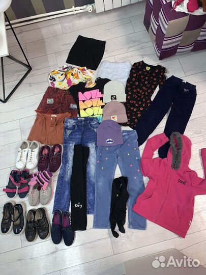 Пакет детских вещей одежда обувь