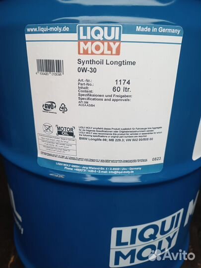 Моторное масло Liqui Moly Synt Longtime 0W-30