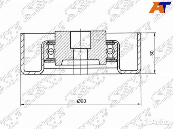 Ролик приводного ремня mitsubishi 3000GT