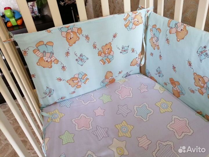 Бортики в детскую кроватку