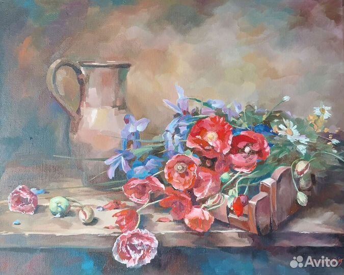 Натюрморт маслом 50х40см