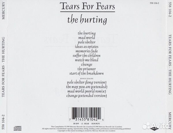 Tears For Fears - The Hurting (1 CD)