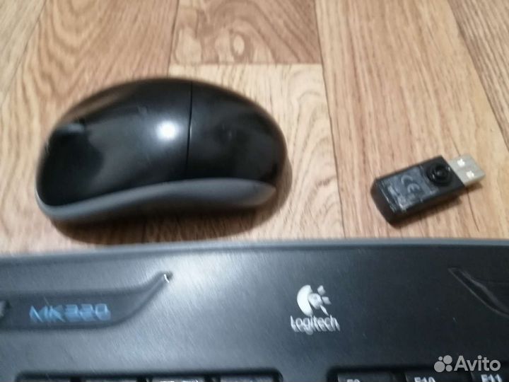 Комплект (клавиатура+мышь) беспроводной, черный