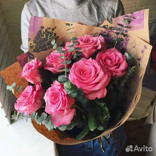 Цветы розы букет