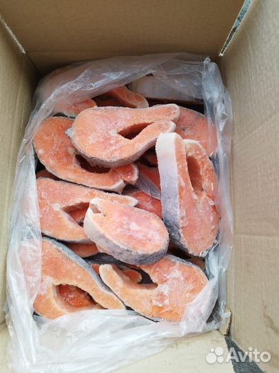 Стейк лосося, кижуча,кеты, зубатки, трески (рыба)