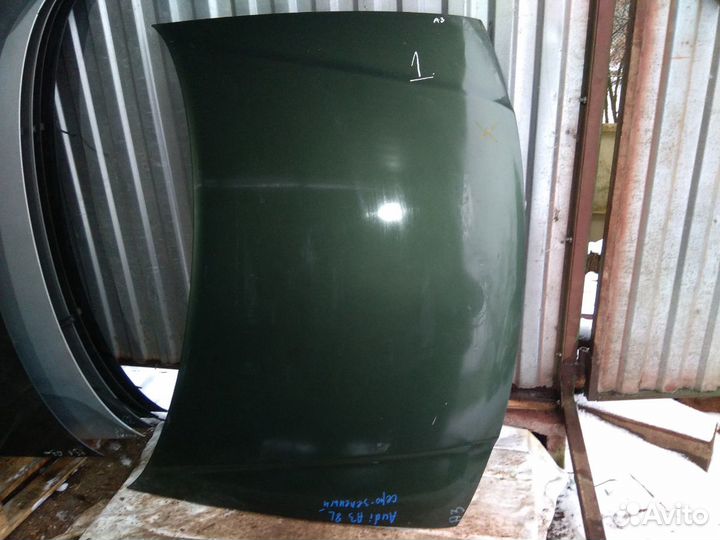 Капот Ауди А3 8Л Audi A3 8L серо-зеленый