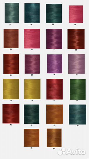 Нитки швейные для промышленных машин 10.000 ярд