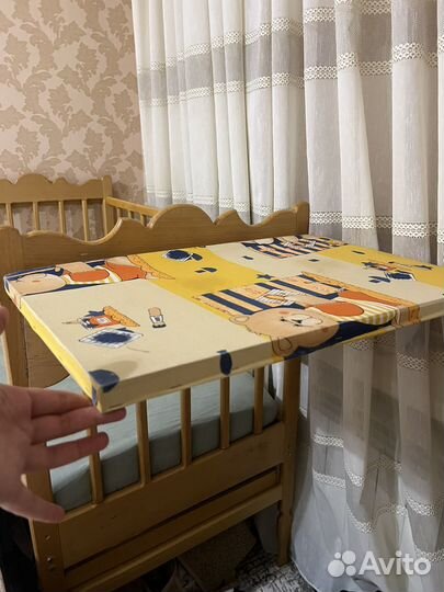 Детская деревянная кровать 120х60