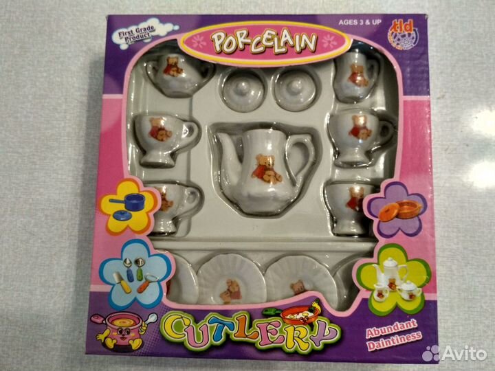 Игрушечная керамическая посуда