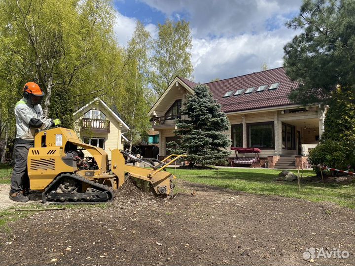 Удаление пней, фрезеровка, корчевка, расчистка