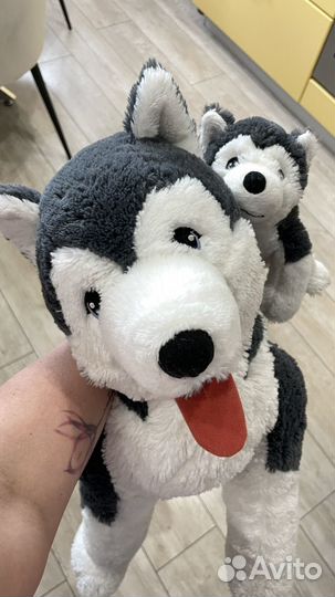 Мягкая игрушка собака хаски IKEA