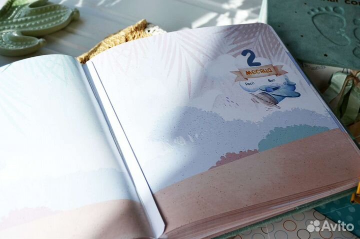 Альбом с енотиком для новорожденного малыша