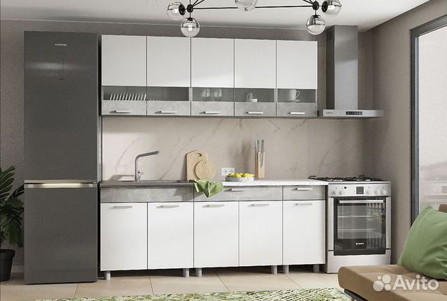 Кухня готовая белая в наличии