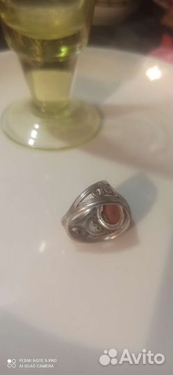 Серебряное кольцо СССР 875 проба