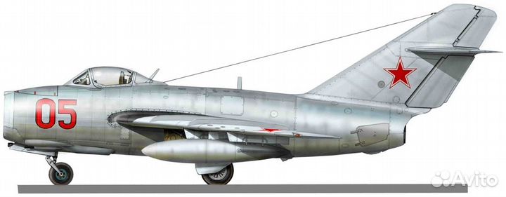 Модели миг-15 ути 1:72 KP Грань