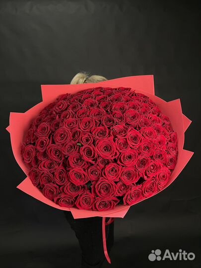 101 Красная Роза 80 см