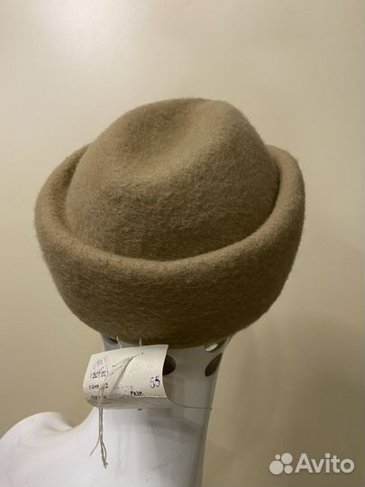 Винтажная шерстяная шляпа пирожок
