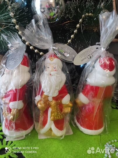 Новогодние подарки свечи