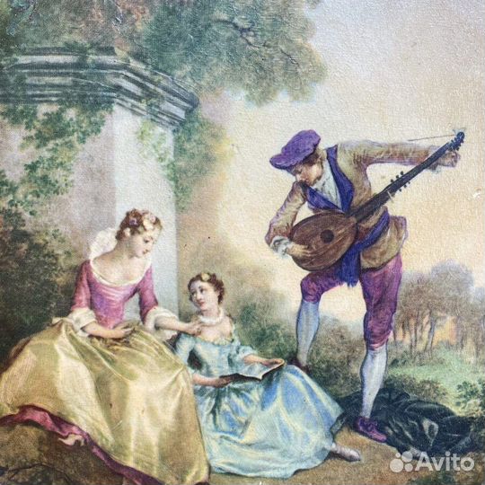 Картина-тондо винтажная 1960-х годов