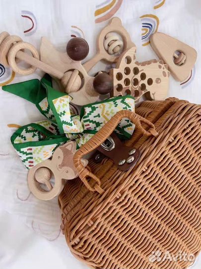 Деревяные игрушки, грызунки