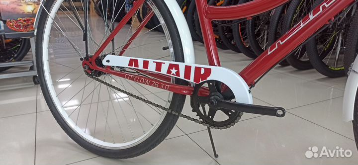 Велосипед altair city 3.0 28 low (2021) темно-крас