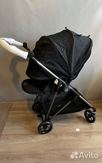 Прогулочная коляска cybex melio 2023 moon black