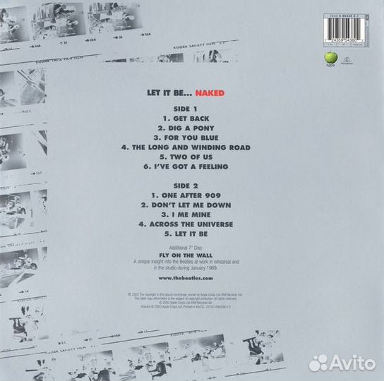 Виниловая пластинка The Beatles Let It Be. Naked