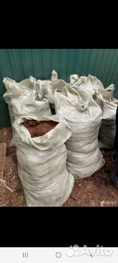 Навоз перегной в мешках конский