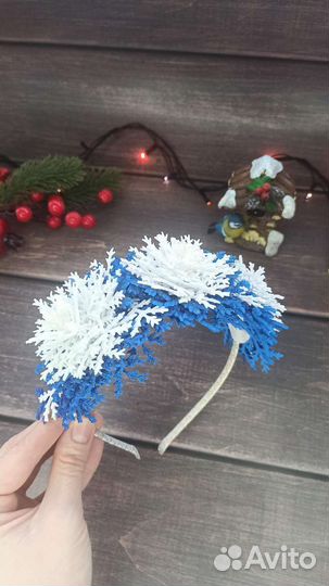 Новогодняя диадема Снежинки