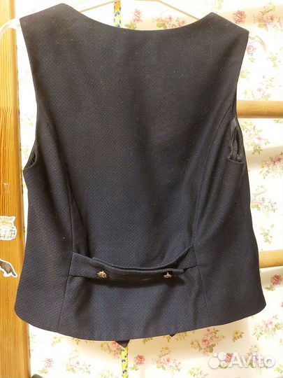 Школьный жилет на девочку синиц 140 р-ра Silver Sp