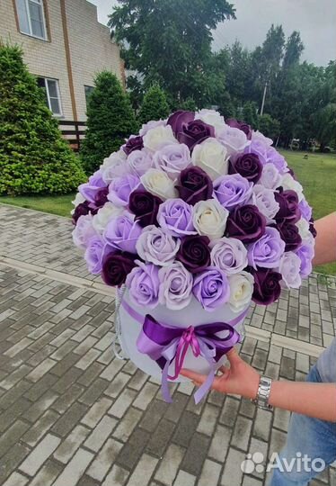 Букеты из роз из мыла