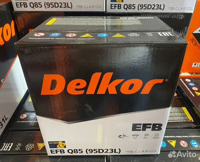 Аккумулятор delkor EFB 95D23L 70Ач Старт-Стоп сх5