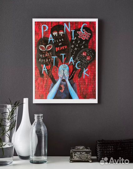Картина “Panic attack”, акрил