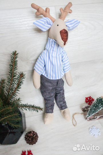 Олень тильда. Новогодний олененок