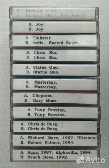 Аудио кассеты и CD диски с записью и новые